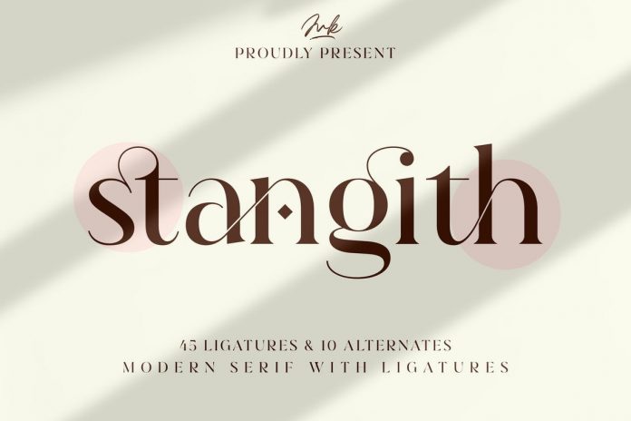 stangith - Modern Display Serif Font