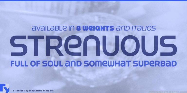 Strenuous Font Free Download