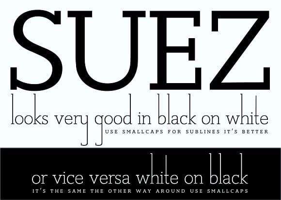 Suez font