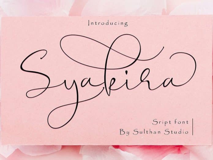 Syakira Script Font