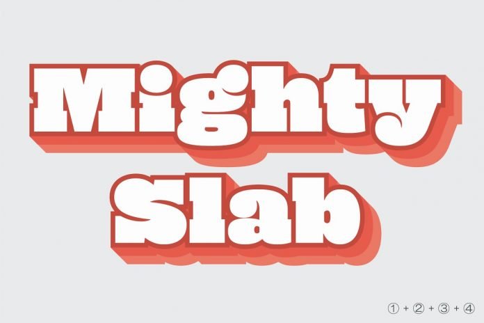 Mighty Slab Font