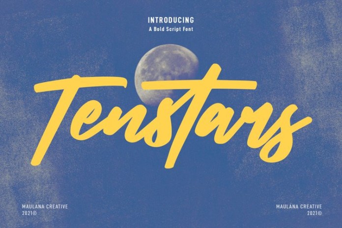 Tenstars Bold Script Font
