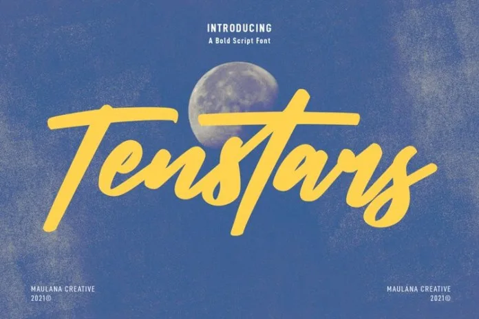 Tenstars Bold Script Font