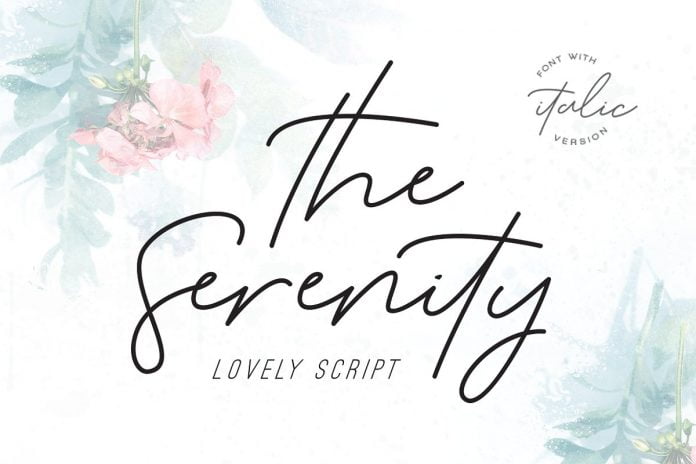 The Serenity Script Font