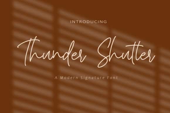 Thunder Shutter Font