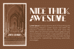 Nice Thick Font