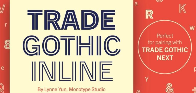 Trade Gothic Inline Font Free Download