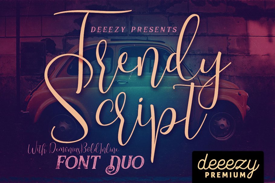 Trendy Script Font Duo Trendy Script Font Duo