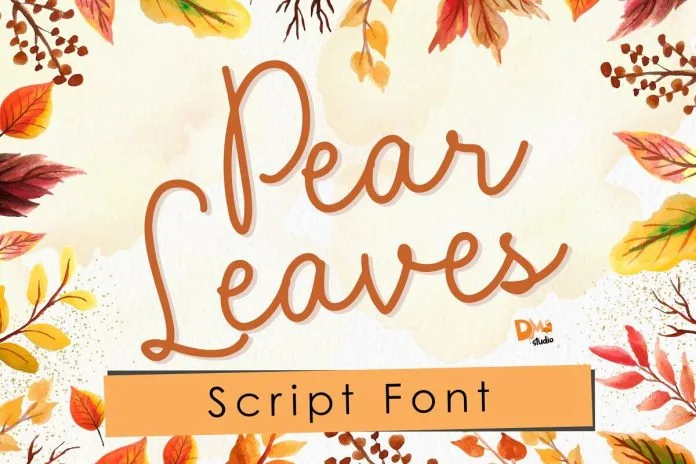Pear Leaves - Autumn Script Font