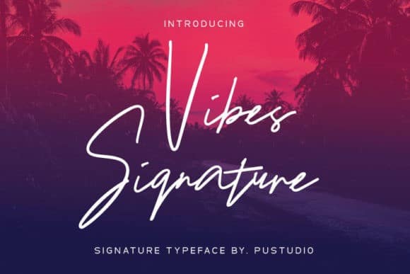 Vibes Signature Font