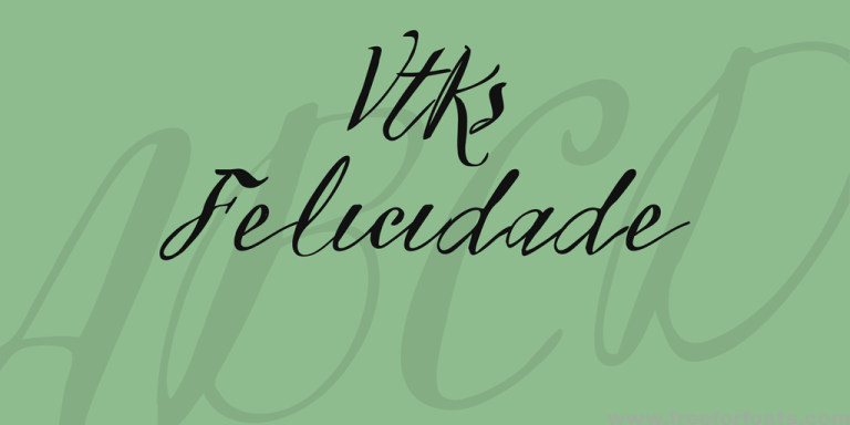 Vtks Felicidade 2016 Font Free Download