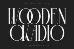 Wooden Okadio Serif Decorative Font