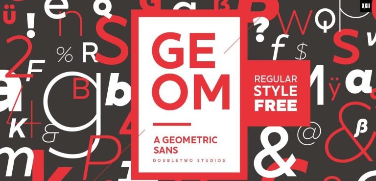 XXII Geom Font Free Download