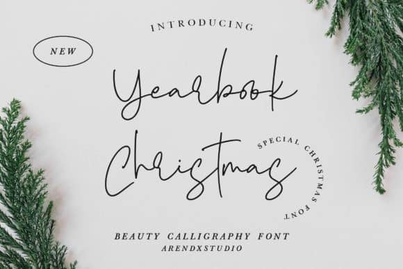 Yearbook Christmas Font