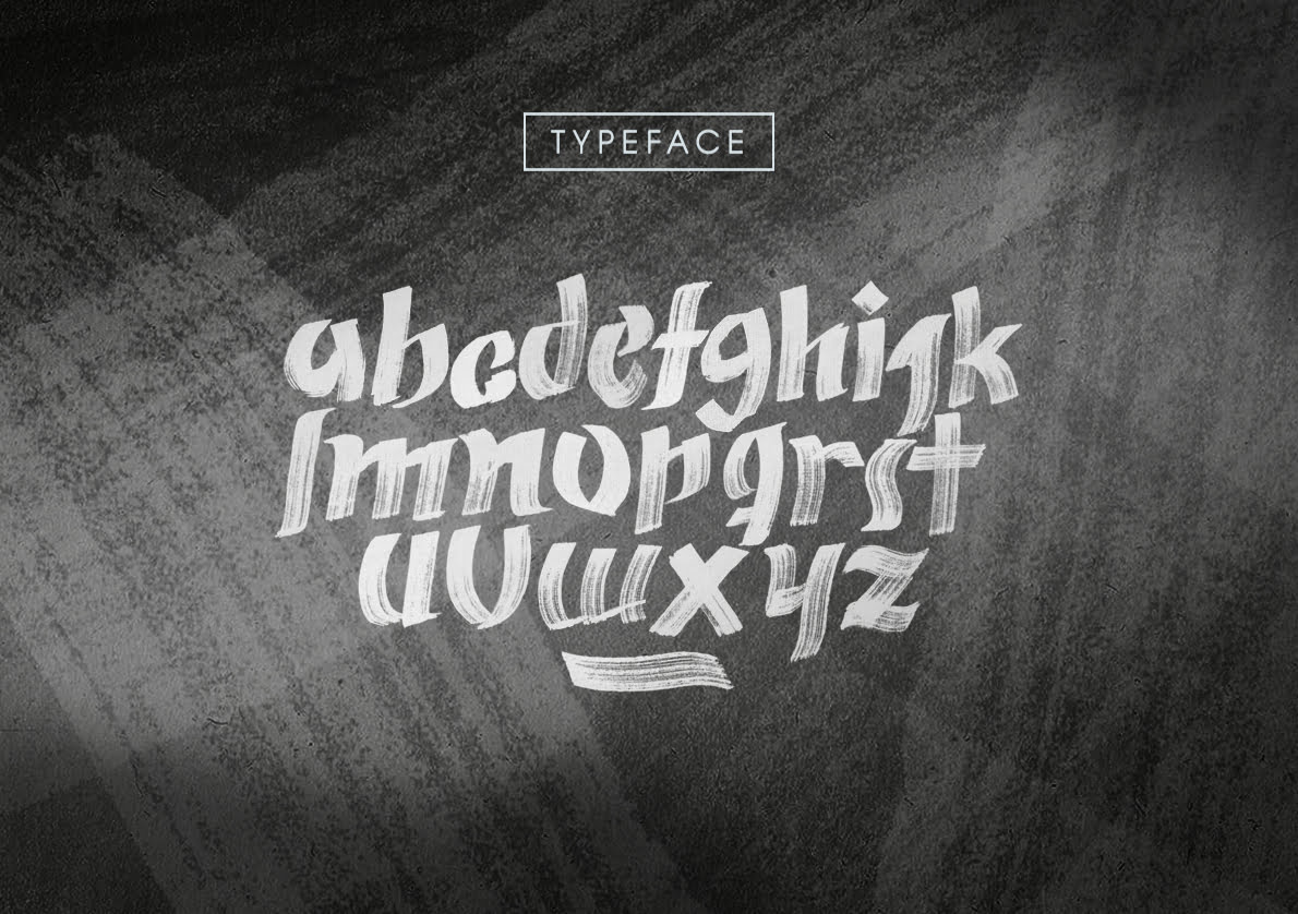 Zeyk Brush Typeface Font 
